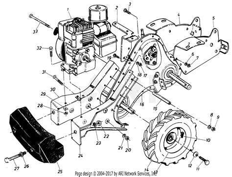 Mtd 216 430 190 Rb 580 1986 Parts Diagram For Frame Assembly