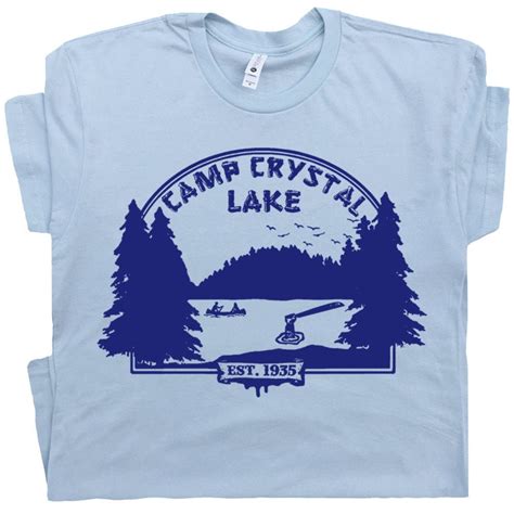 Camp Crystal Lake T Shirt Friday The 13th Shirt Vintage Horror Etsy