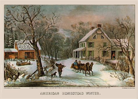 Currier And Ives Four Seasons 4 Reproduction Prints