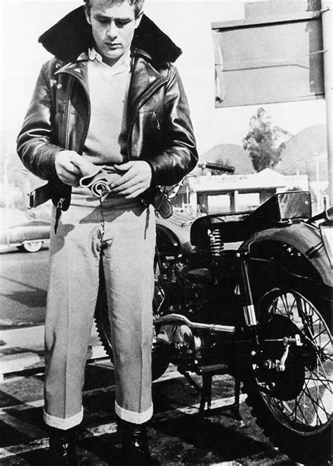 James Dean And His Triumph Motorcycle Worklad James Dean Photos