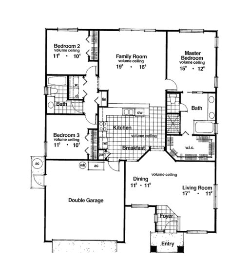 Contemporary Style House Plan 3 Beds 2 Baths 1750 Sqft Plan 417 481