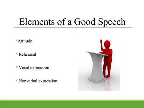 Elements Of A Good Speech