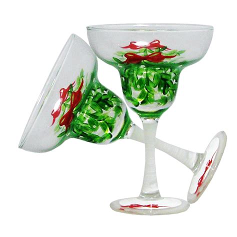 Mistletoe Love Margarita S/2 | Margarita, Wine glass set ...