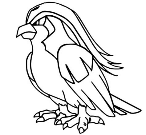 Dibujos para colorear Pokemon - Pidgeot - Dibujos Pokemon