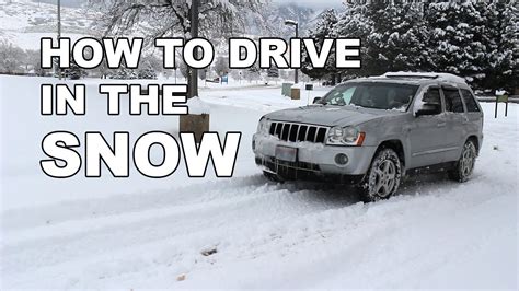 How To Drive In The Snow Youtube