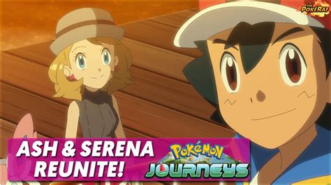 Ash And Serena Reunite May And Steven Return Serenas Delphox Pokémon Journeys Episode 105