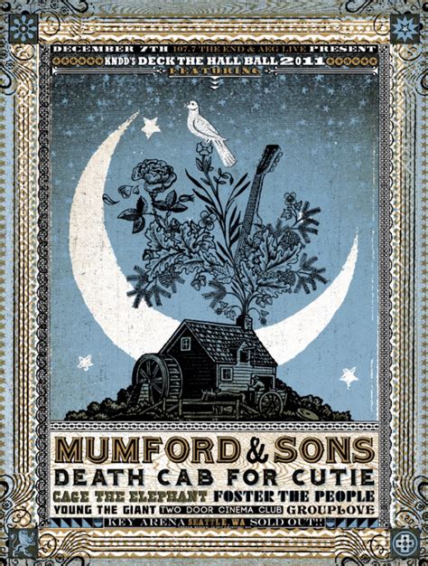 Mumford And Sons Gig Posters Design Music Poster Death Cab For Cutie
