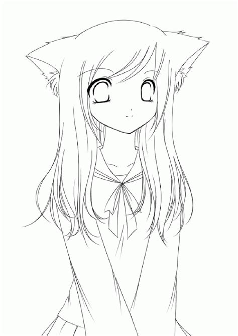 Free Cute Anime Face Girls Coloring Pages Download Free Cute Anime