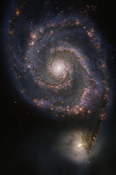 Messier 51 Known As The Whirlpool Galaxy Is A Spiral Galaxy In The