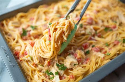 The Best Cheesy Chicken Spaghetti From Scratch The Kitchen Magpie