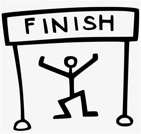 Finish Line Runner Comments Finish Line Clipart Transparent 981x888