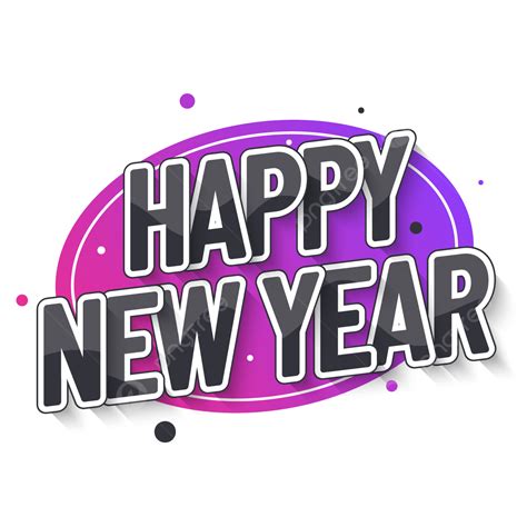 Gradient Happy New Year Banner Gradient New Year Png And Vector With