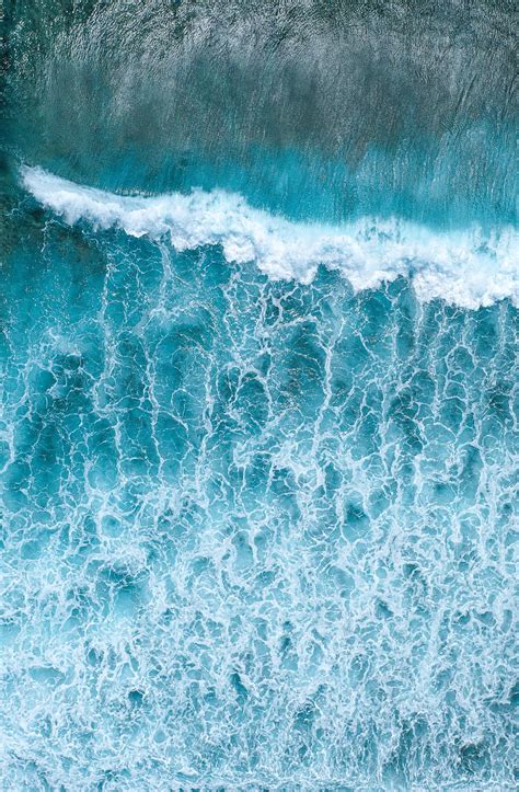 Drone Shot Of Waves Abstract Wave Foam Maldives White Waves Wave Nature Landscape Drone Aerial
