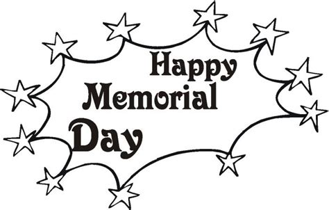 Free Memorial Day Clipart Images Black And White Animated Png
