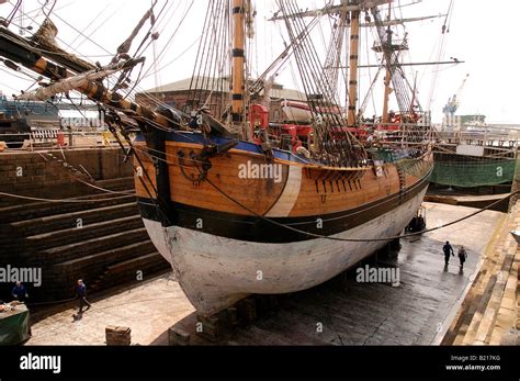 Hm Bark Endeavour A Replica Of Captain James Cooks Famous Ship