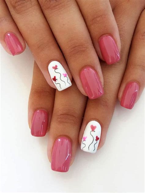 60 Pink Red Or White Valentines Day Nail Ideas Stylish Nails Gel
