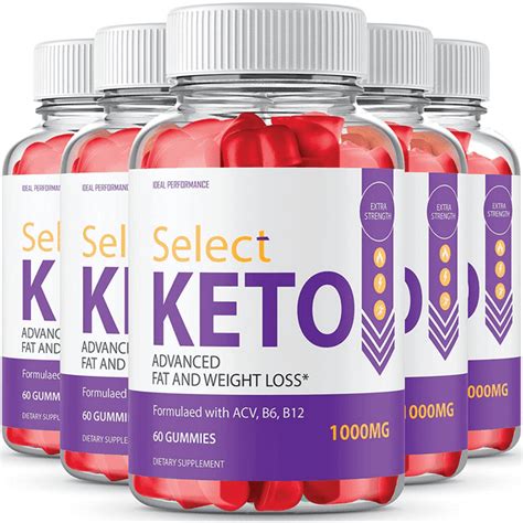 5 Pack Select Keto Gummies Keto Select Acv Keto Gummies Supplement 300 Gum