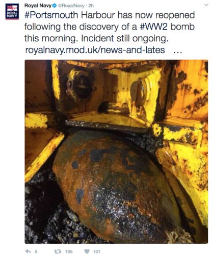 Portsmouth Harbour Reopens After Another Ww2 Bomb Is Found Ybw