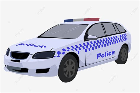 Gambar Seni Vektor Kereta Polis Kartun Kartun Vektor Kereta Polis