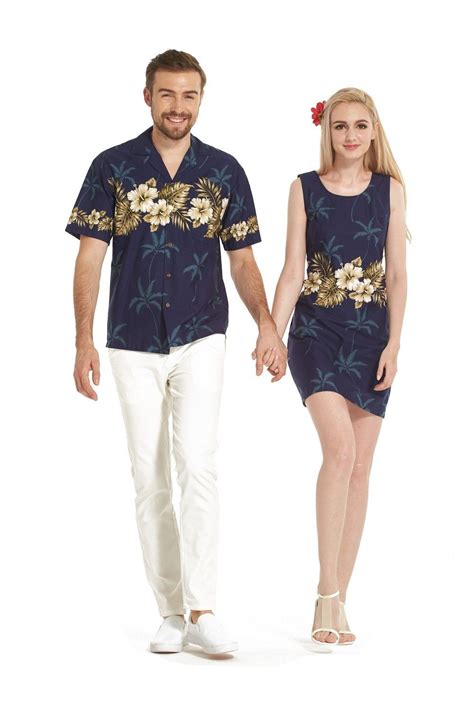 Couple Matching Made In Hawaii Men Shirt And Women Tank Dresses In