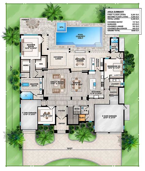 Grand Florida House Plan 86041bw Architectural Designs House