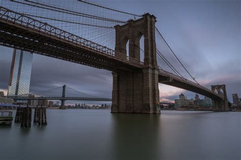 View On Brooklyn Bridge Manhattan Bridge And Dumbo