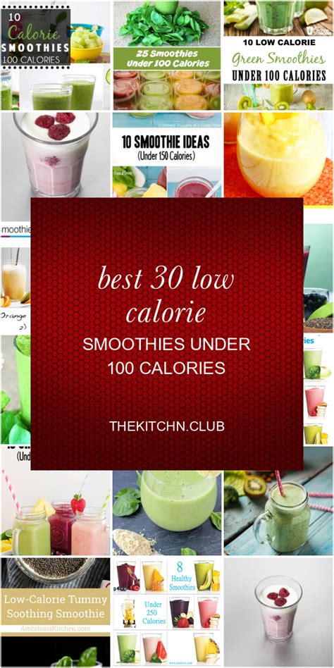 Low calorie smoothie recipes are easy to make for weight loss, especially when made at home. Best 30 Low Calorie Smoothies Under 100 Calories - Best ...