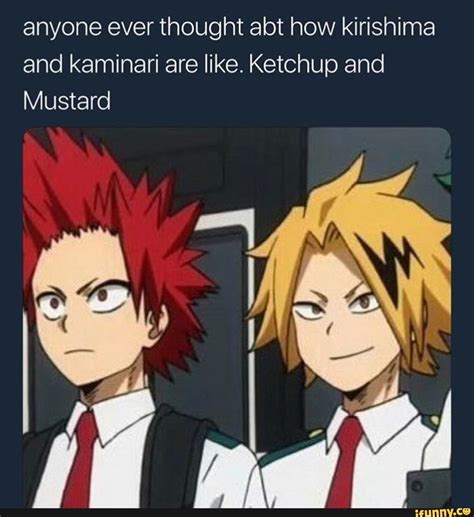 Anyone Ever Thought Abt How Kirishima And Kaminari Are Like Ketchup