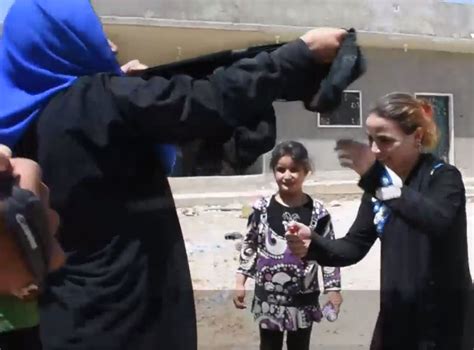 Women Burn Burqas And Men Shave Beards To Celebrate Liberation From