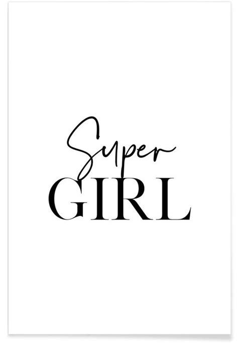 Super Girl Poster Juniqe
