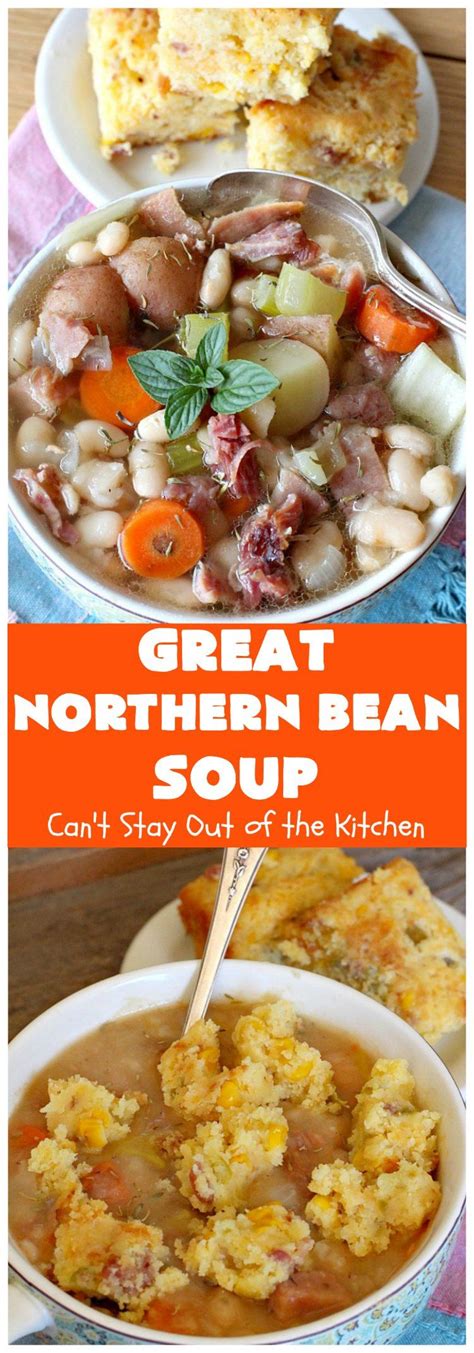 Make sure that there is twice as much water as beans because they will swell up. Great Northern Bean Soup | Recipe | Great northern beans ...