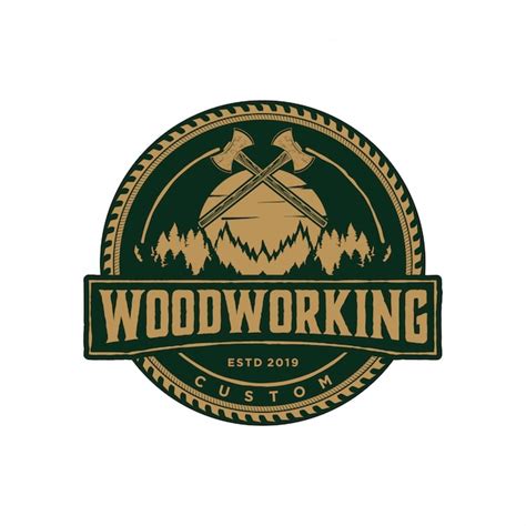 Premium Vector Woodworking Logo Vintage