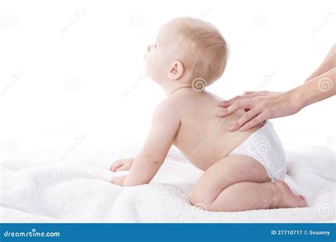 Massaggio Per Il Bambino Immagine Stock Immagine Di Luce