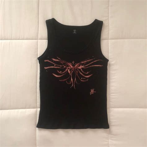 Y K Tribal Butterfly Tank Handmade With Love Depop In