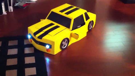 He loves transformers and one of his most favorite one is bumblebee. Awesome bumblebee transformers costume - YouTube