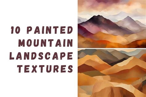 Abstract Mountain Landscape Textures Graphic By Uniqueme · Creative Fabrica