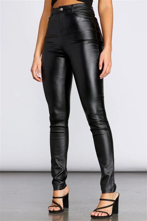 Black Faux Leather Pants Outfit Achieving Good Blawker Gallery Of Images