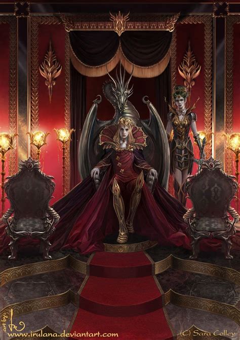 Dragon Throne By Irulana On Deviantart Fantasy Paintings Fantasy