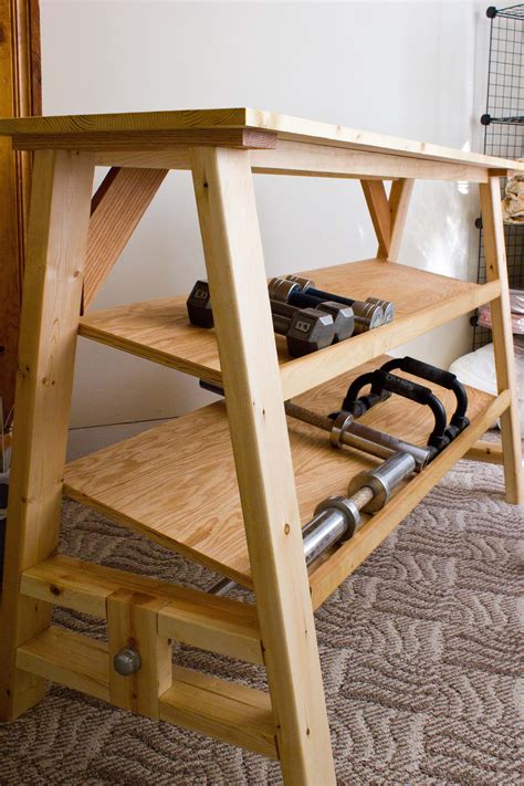 In this article, kaley takes us through her awesome diy garage gym storage rack with instructions! Dumbbell Rack Plans | Home gym design, Diy gym
