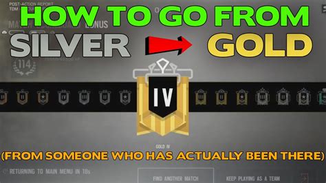 Rainbow Six Siege Tips How To Rank Up From Silver To Gold Youtube