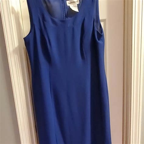 Danny And Nicole Dresses Danny And Nicole Sz 2 Sleeveless Royal Blue Dress Pleated Detail