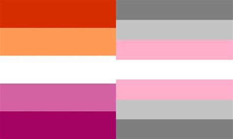 Lesbian Demigirl Flag Rdemigirl