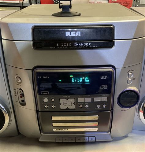 Rca Rs2635 5 Disc Changer Cassette Deck Amfm Radio Wspeakers Ebay