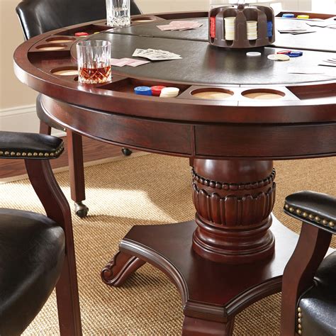 Best choice products home multipurpose dining set. Steve Silver Tournament Tournament Round Game Table ...