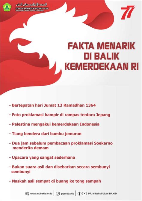 Fakta Fakta Hari Kemerdekaan Republik Indonesia Pp Miftahul Ulum