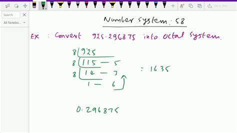 Number System Octal Numeral System Solving Problems 58