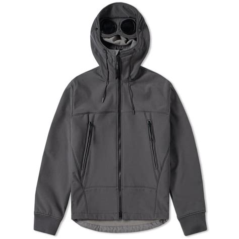 Lyst C P Company Softshell Goggle Jacket In Gray For Men