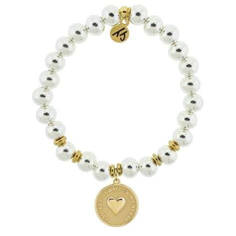 Gold Always In My Heart Charm Bracelet Collection T Jazelle