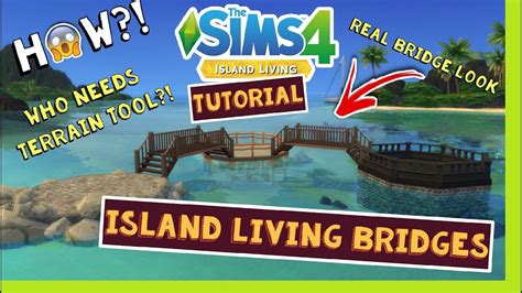 How To Build A Bridge Sims 4 Island Living Tutorial 🌴 Water Lot