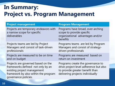 What Is Program Management An Overview